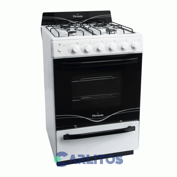 Cocina A Gas Florencia 56 CM Blanca Multigas Flor 5536 F