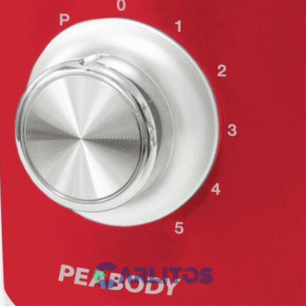 Licuadora Peabody 800 Watts Con Jarra De Vidrio Roja Pe-ln805r