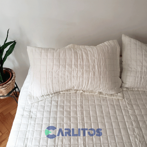 Cubrecama Matelaseado Milan Mantra Queen Size