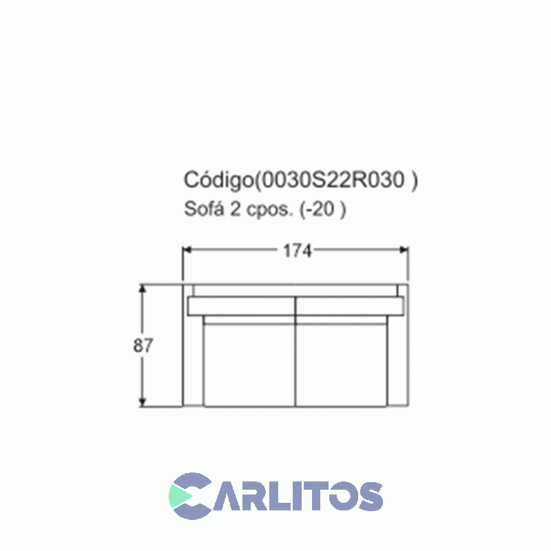 Sofa Missana Frontera Linving 2 Cuerpos Grupo 3