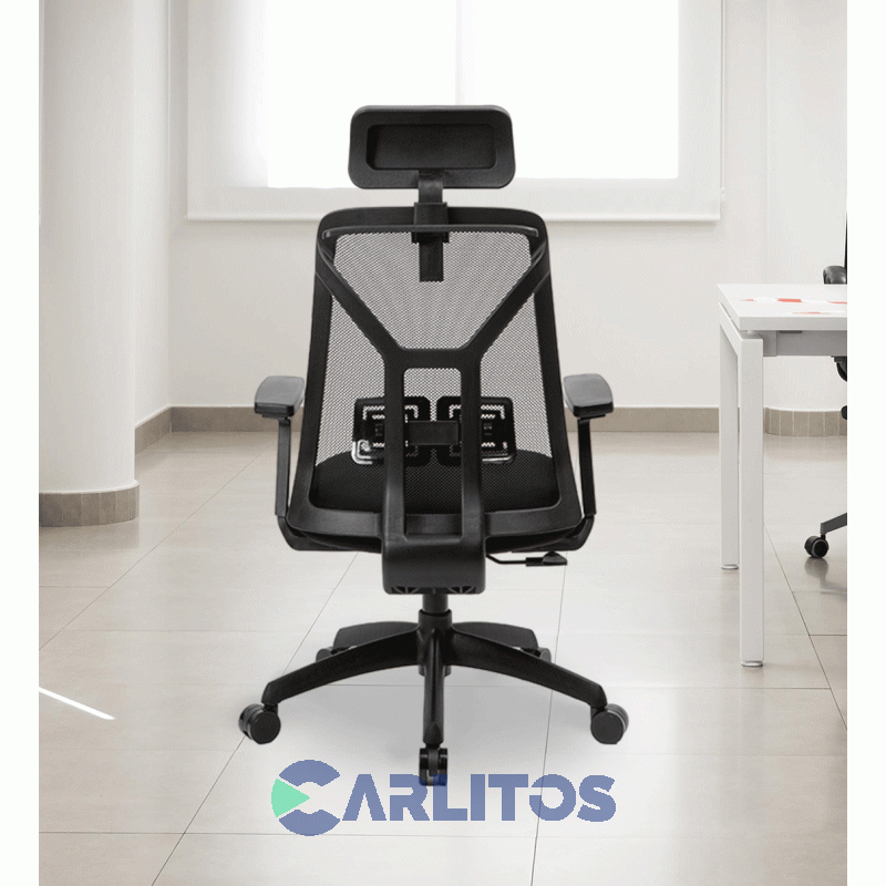 Sillón De Oficina Portantino Tokio Ecocuero Negro