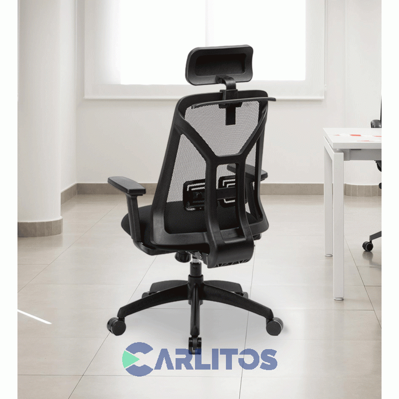 Sillón De Oficina Portantino Tokio Ecocuero Negro