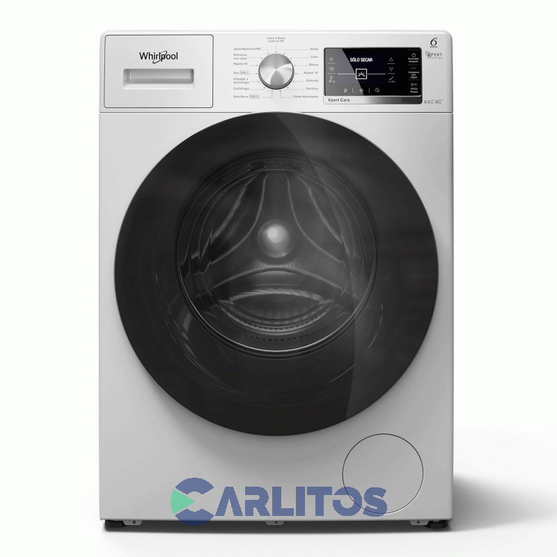 Lavasecarropa Whirlpool Inverter 9.5 KG - 1400 RPM Blanco Wnc95ab
