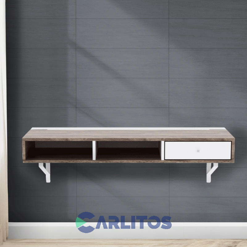 Escritorio con Ménsula 1.36 Mts Fiplasto Blanco y Báltico