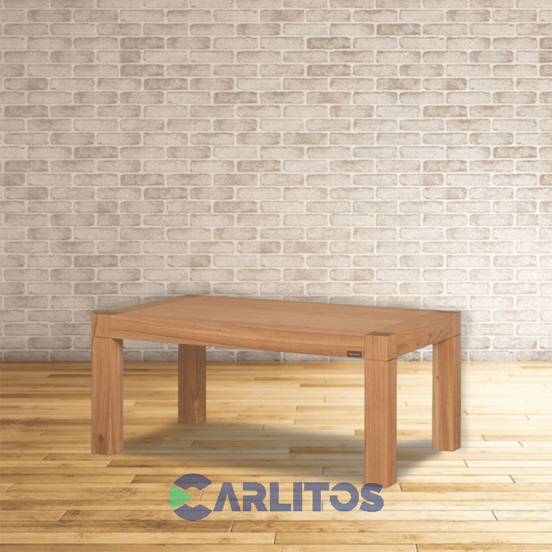 Mesa Ratona Rectangular Contemporánea 1.20 Mts Genoud Paraíso Roble