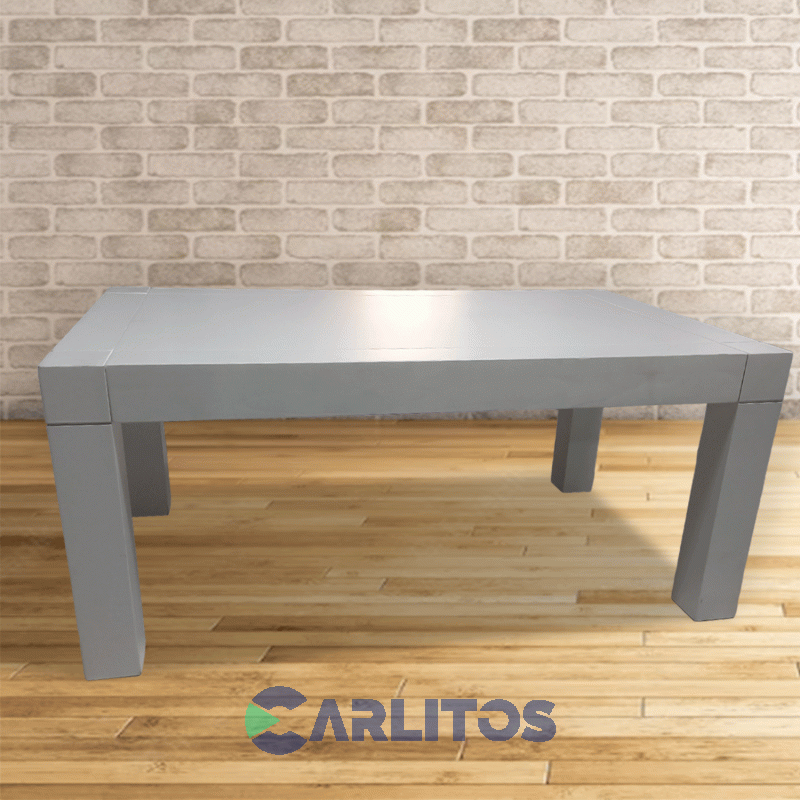 Mesa Ratona Rectangular Contemporánea 1.20 Mts Genoud Paraíso Blanco