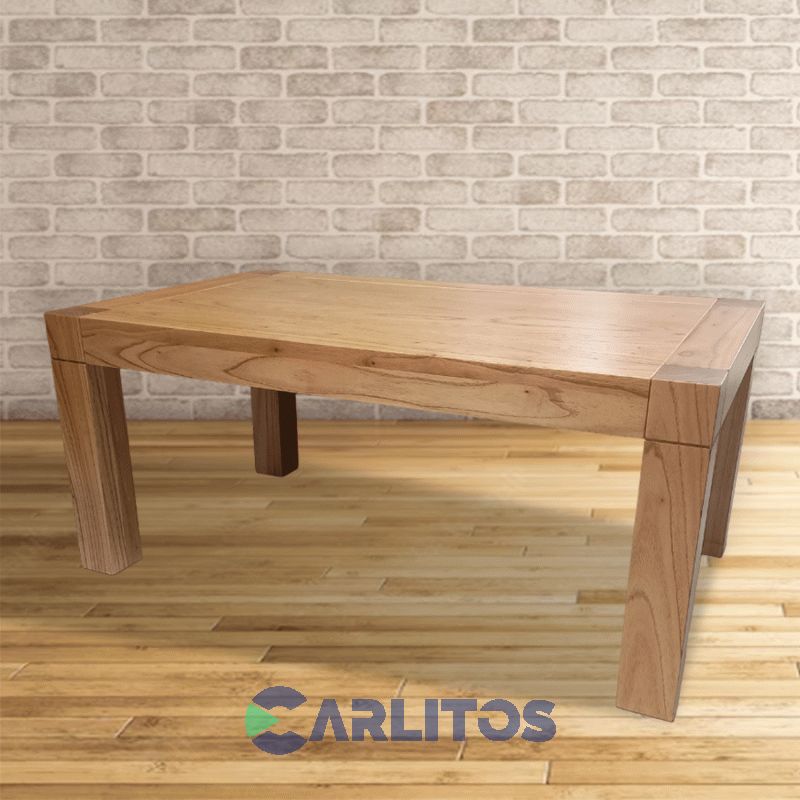 Mesa Ratona Rectangular Contemporánea 0.90 Mts Genoud Paraíso Roble