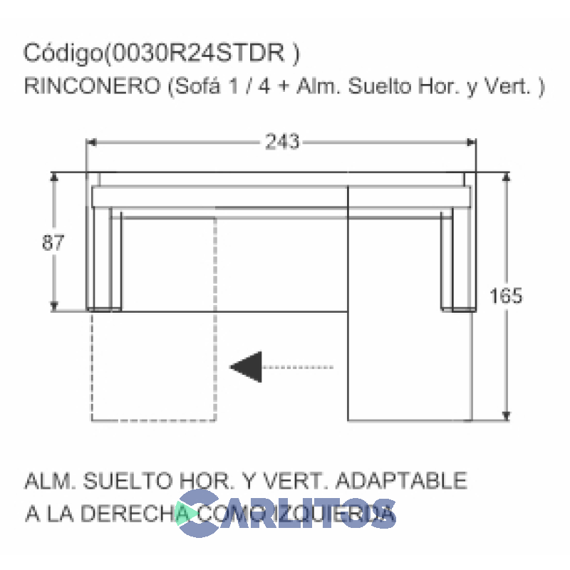 Sofa Rinconero Missana Frontera Living