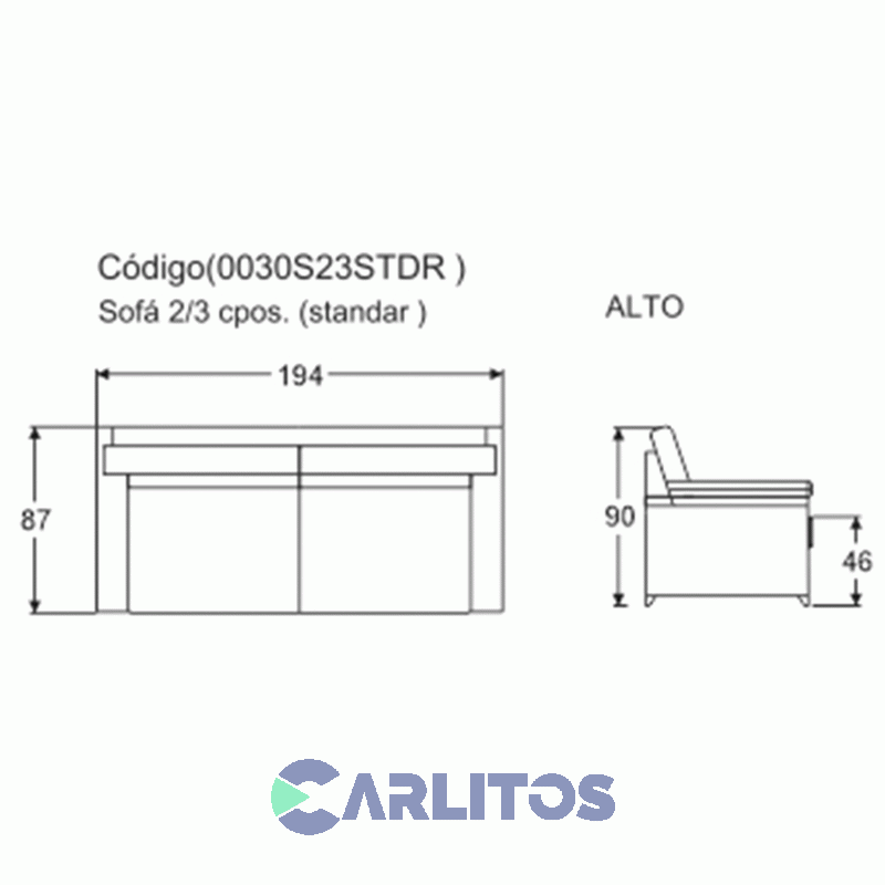 SOFA MISSANA 3 CUERPOS FRONTERA LIVING GRUPO 3