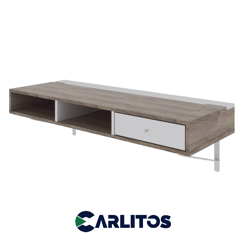 Escritorio con Ménsula 1.36 Mts Fiplasto Blanco y Báltico
