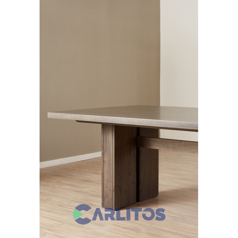 Mesa Rectangular Contemporánea 2.00 Mts Genoud Paraíso Roble