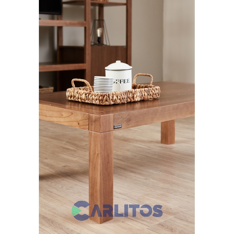 Mesa Ratona Rectangular Contemporánea 1.20 Mts Genoud Paraíso Roble