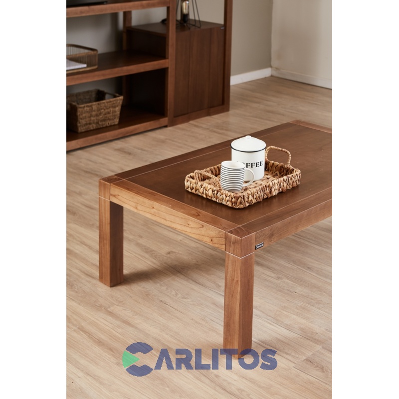 Mesa Ratona Rectangular Contemporánea 1.20 Mts Genoud Paraíso Roble