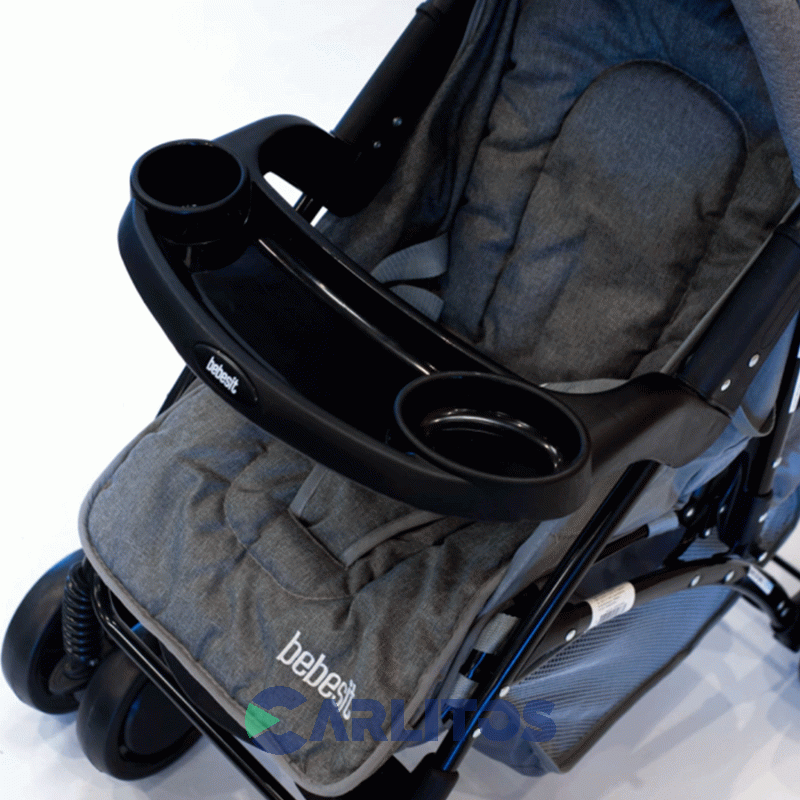 Coche De Paseo Bebesit Incluye Portabebe/Butaca Onyx 1305ts-g Gris