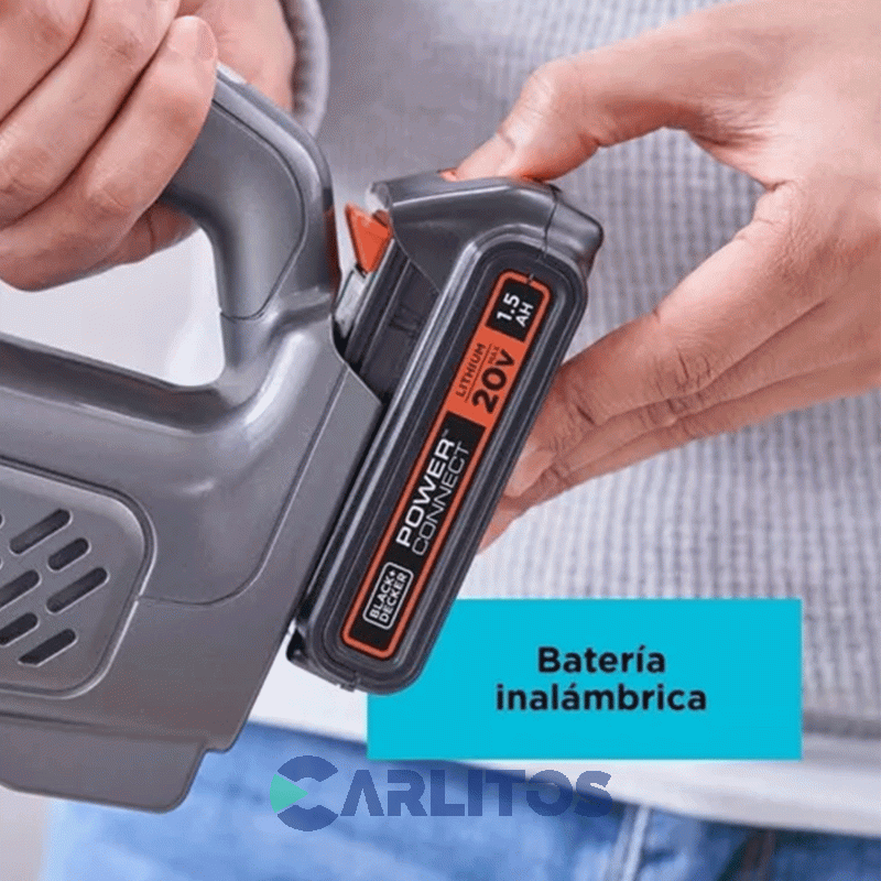 Aspiradora De Mano Sin Bolsa Black-Decker 20 Volts Bchv001d1e