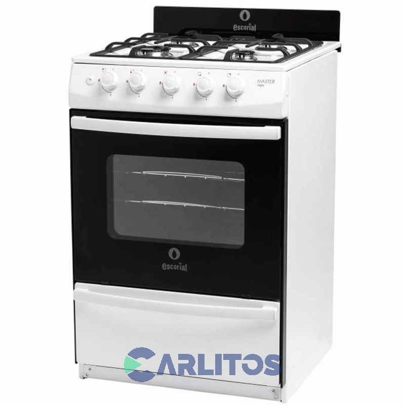 Cocina A Gas Escorial 56 CM Blanca Multigas Master Style