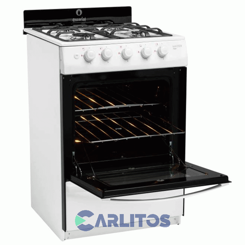 Cocina A Gas Escorial 56 CM Blanca Multigas Master Style