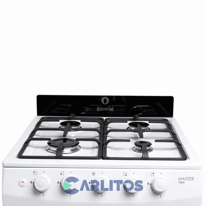 Cocina A Gas Escorial 56 CM Blanca Multigas Master Style