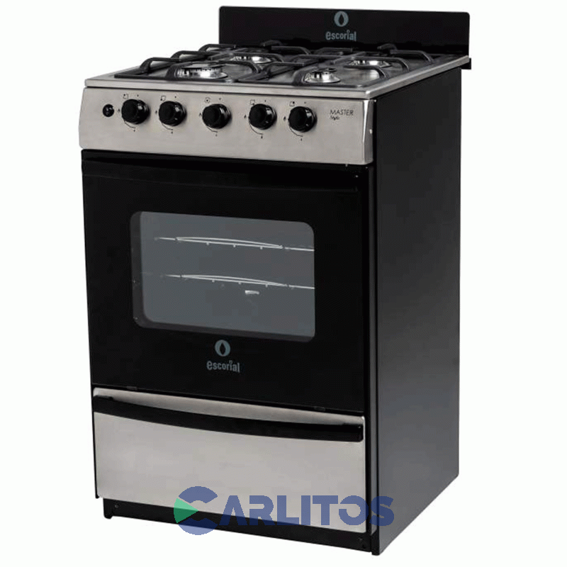 Cocina A Gas Escorial 56 CM Inoxidable Multigas Master Style