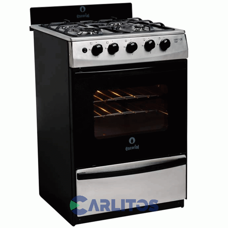 Cocina A Gas Escorial 56 CM Inoxidable Multigas Master Style