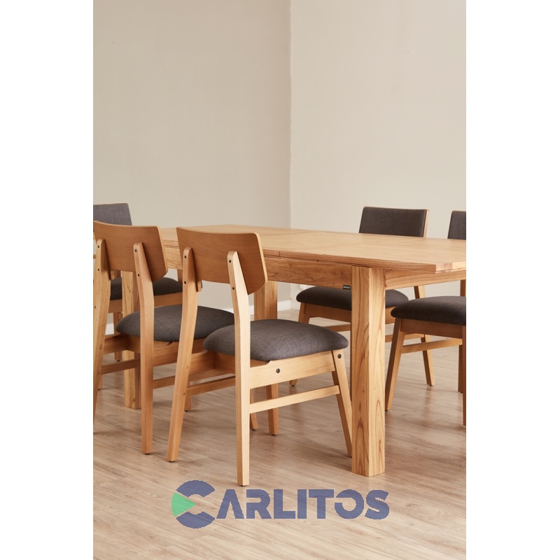 Mesa Extensible Contemporánea 1.55 Mts a 2.15 Mts Genoud Paraíso Castaño