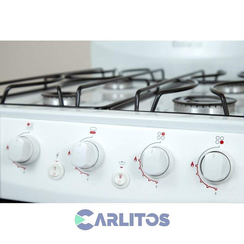 Cocina A Gas Escorial 50 CM Blanca Gas Envasado Palace Cristal Lx S2