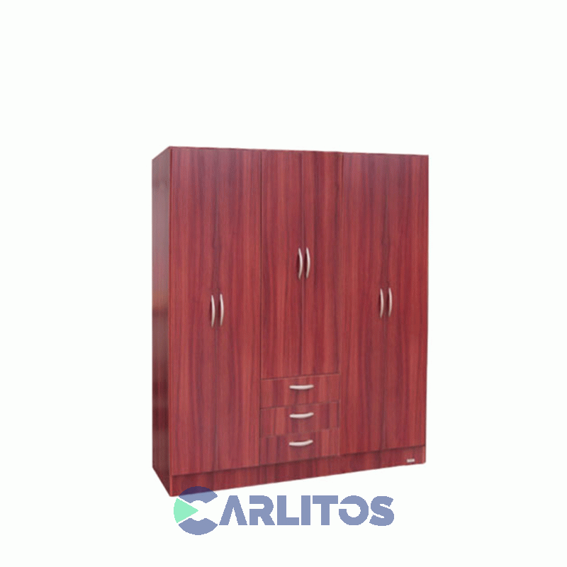 Placard 1.82 Mtsa 6 Puertas 3 Cajones Platinum Plus Cedro