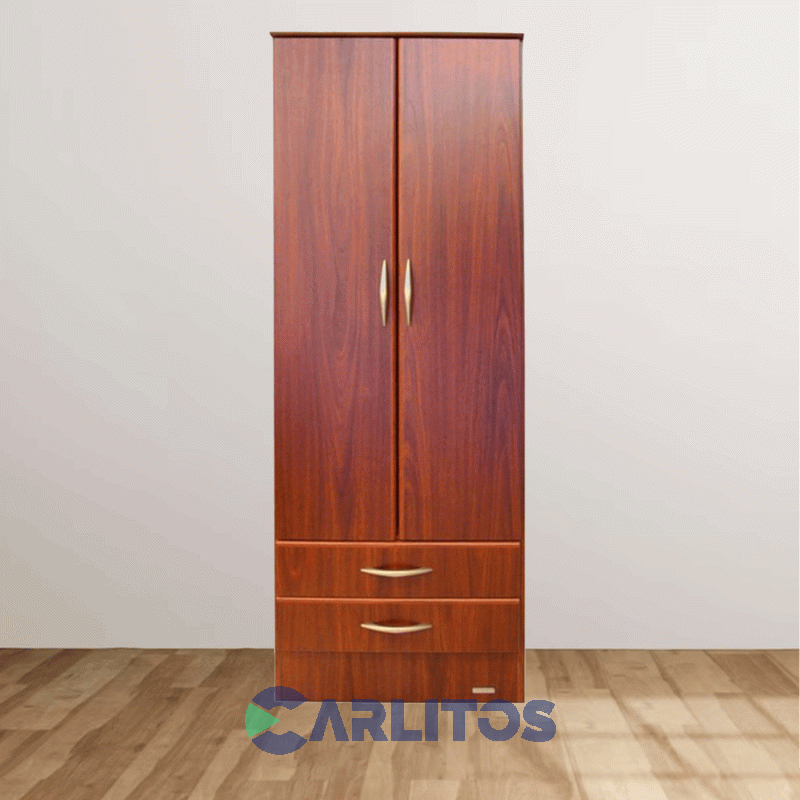 Placard 0.62 Mts 2 Puertas 2 Cajones Platinum Cedro