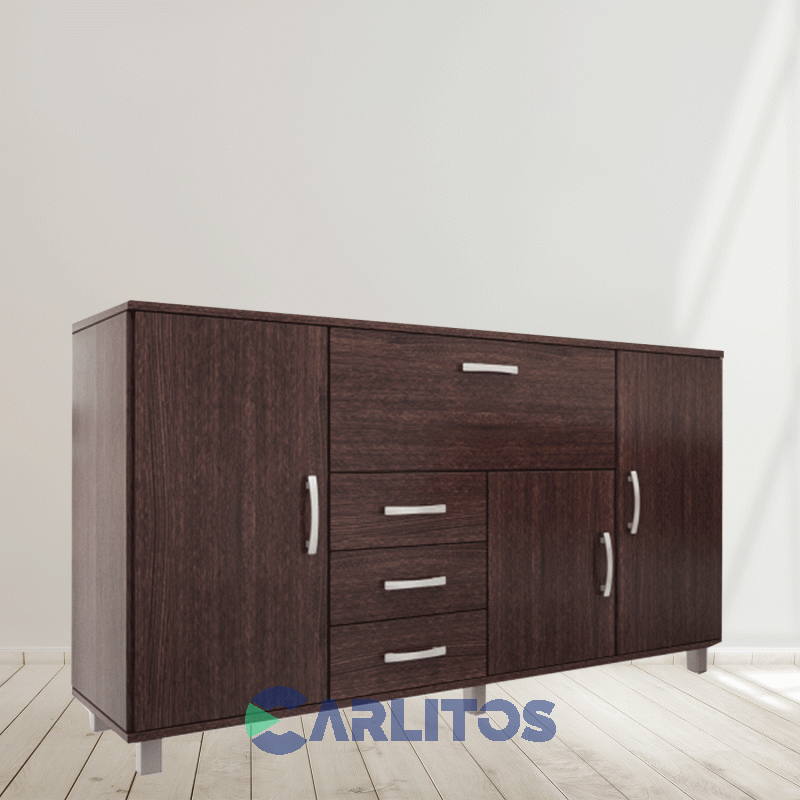 Bahiut 4 Puertas 3 Cajones 1.81 Mts Orlandi Wengue