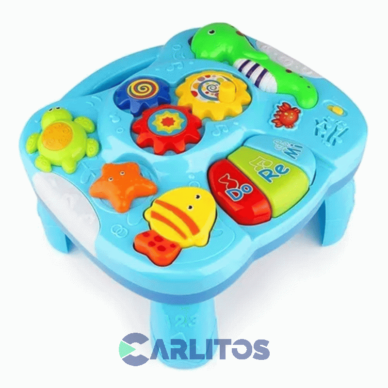 Mesa Didáctica Zippy Toys Musical Acuario Con Luz