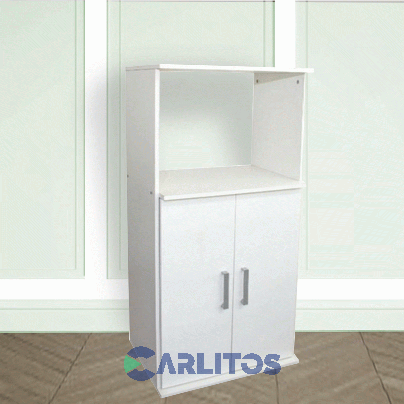 Organizador Para Microondas 2 Puertas Platinum Blanco