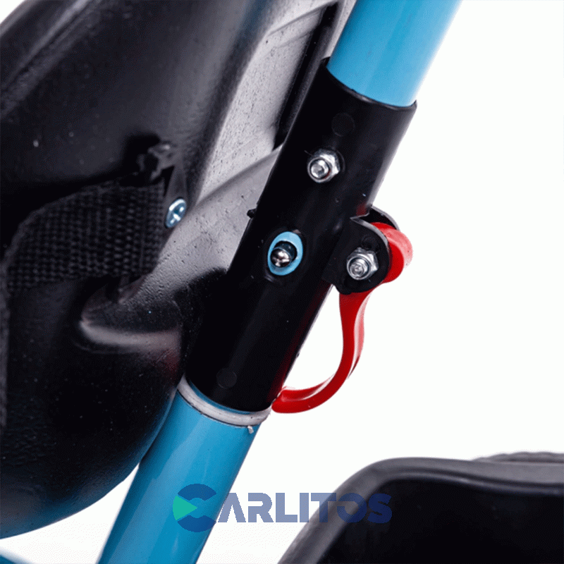 Triciclo Bebesit Con Barral De Acero Reforzado Azul Sl-1701c