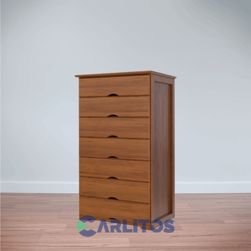 Chiffonier 7 Cajones Pacífico Inmacol Castaño