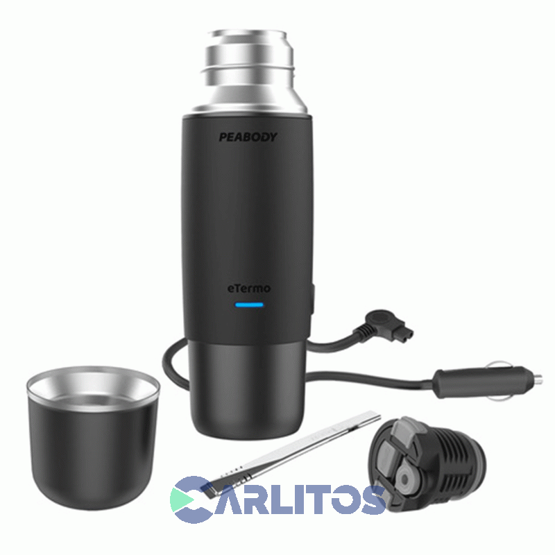 Termo De Mate Electrico 0.5 L On Road Peabody PE-ETL500N Negro