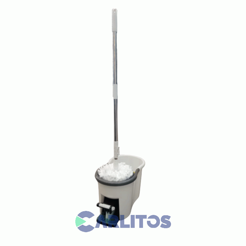 Balde Trapeador + Mopa Centrifuga Homefort HFCI-MOPPDL-BL Sin Garantia