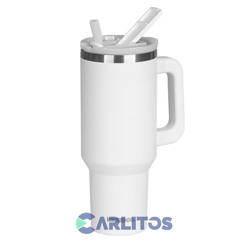Vaso Waterdog Con Sorbete Retraible Y Manija COLD1200WH Blanco