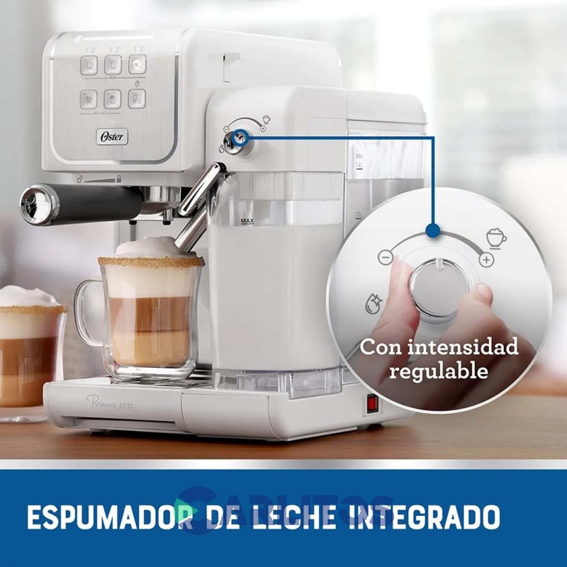 Cafetera Express Oster Digital Touch Blanca 19 Bares BVSTEM6801W