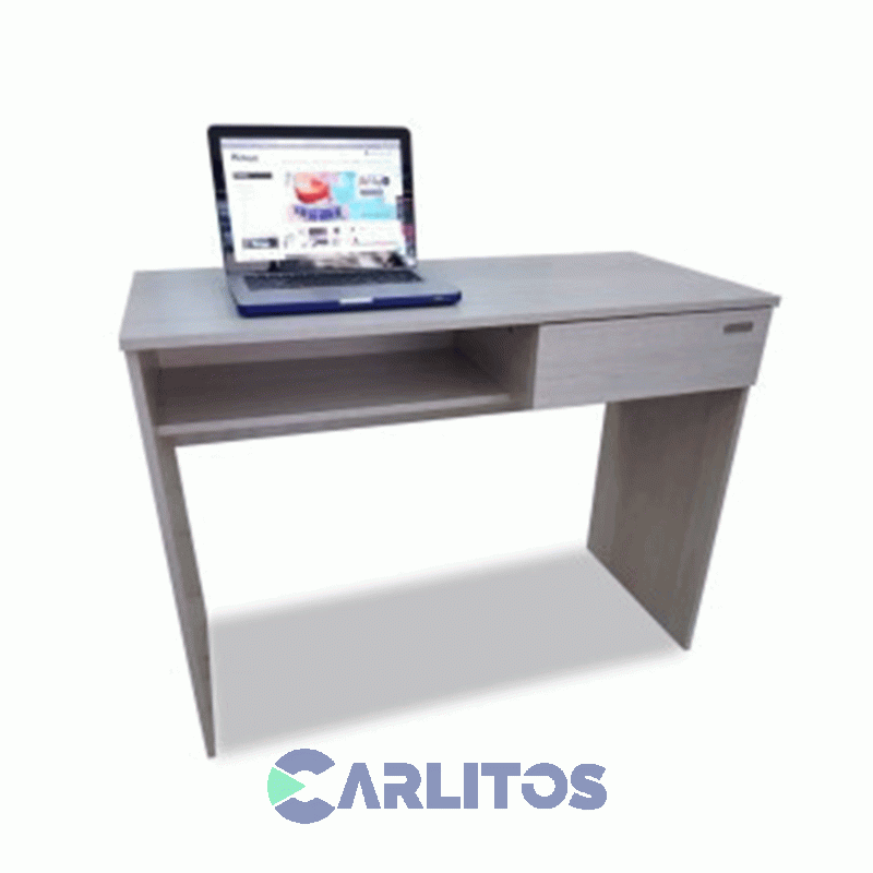 Escritorio 1 Cajón 1 Mts Platinium Gris Andino