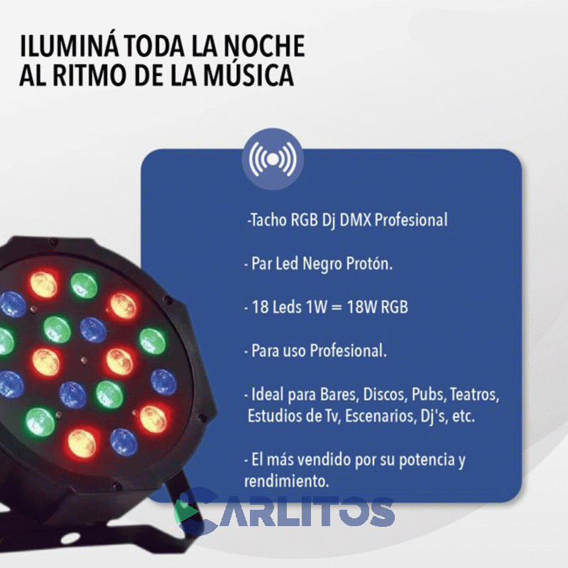 Laser Proton Suono 18 Led ILU0015