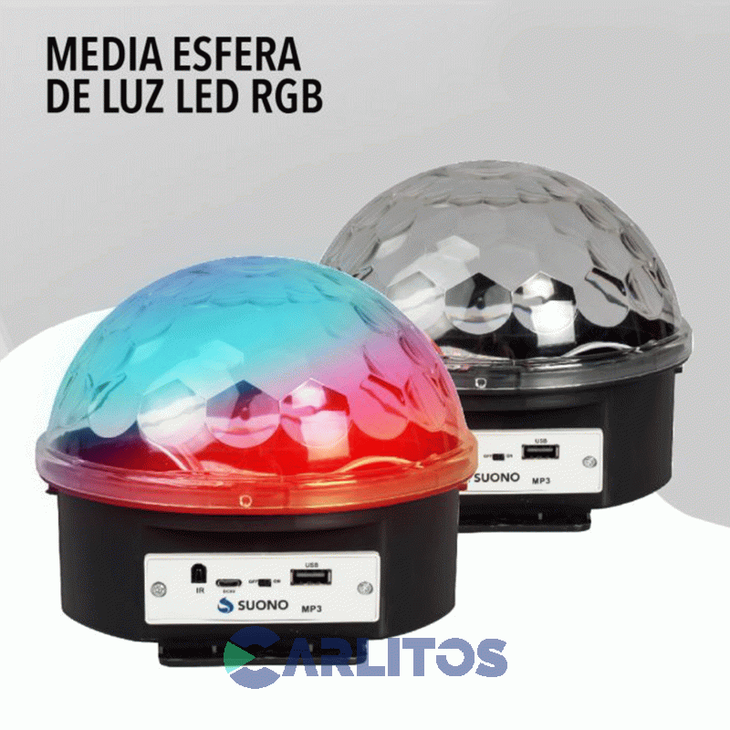 Bola Led Media Esfera Suono Audioritmica ILU0031
