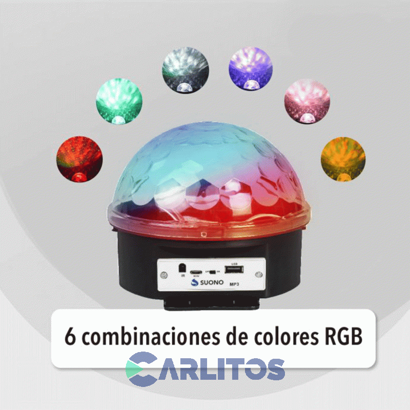 Bola Led Media Esfera Suono Audioritmica ILU0031