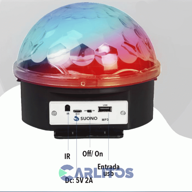 Bola Led Media Esfera Suono Audioritmica ILU0031