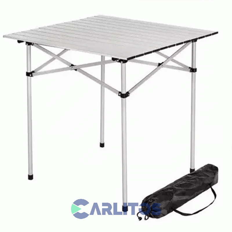 Mesa Enrollable Outdoors Multiuso Con Estructura De Aluminio 1013