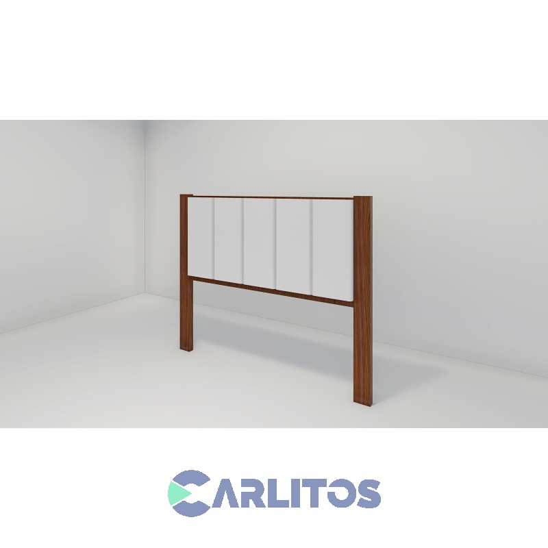 Respaldo De Sommier 1.60 Mts Canelones Inmacol Castaño