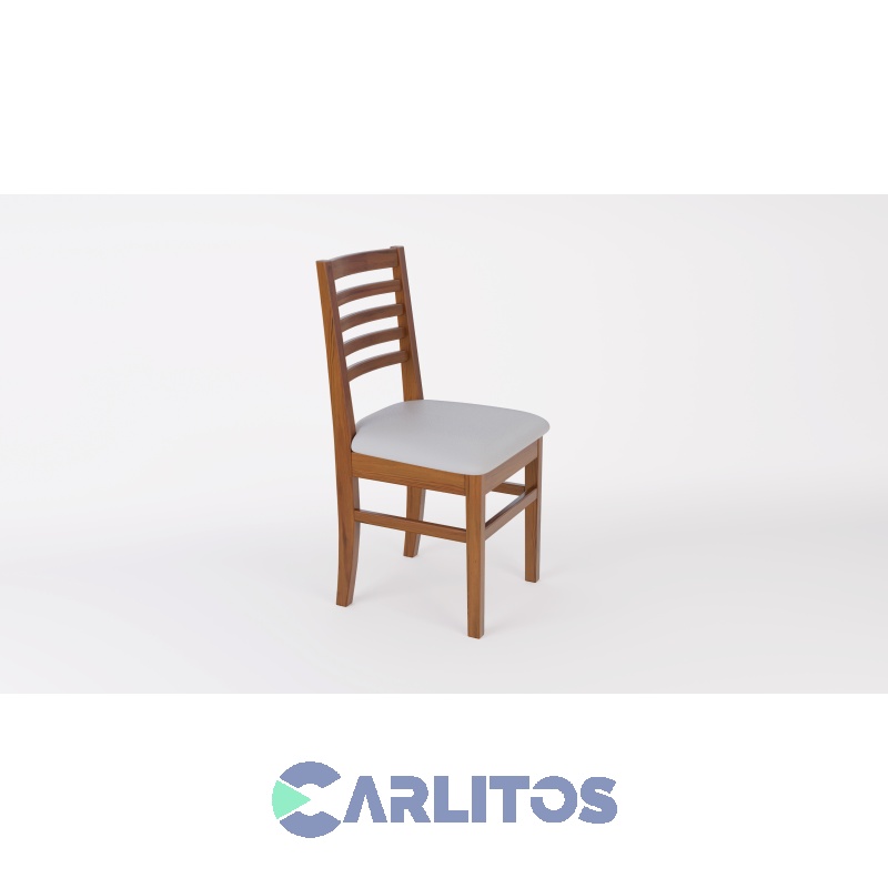 Silla Pacífico Premium Tapizado Ecocuero Inmacol Castaño