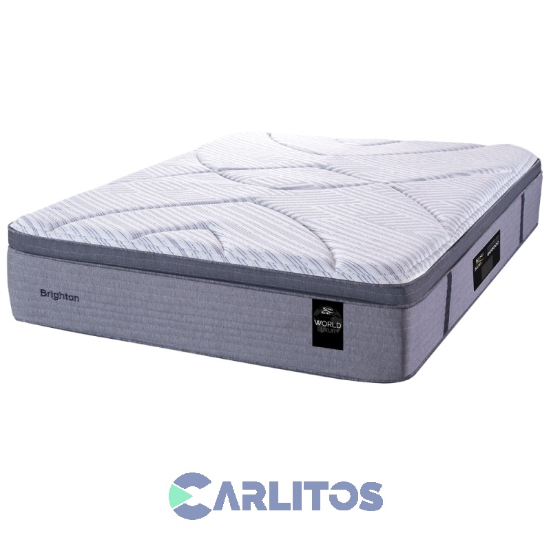 Colchón Resorte King Koil 1.80 X 2.00 Mts Brighton Con Europillow