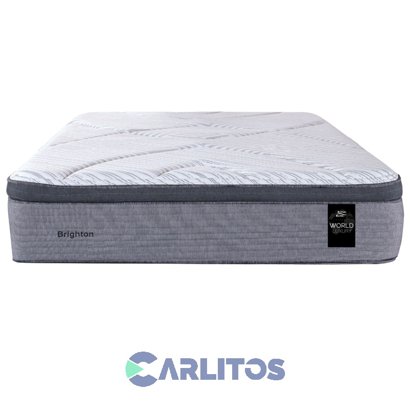 Colchón Resorte King Koil 1.80 X 2.00 Mts Brighton Con Europillow