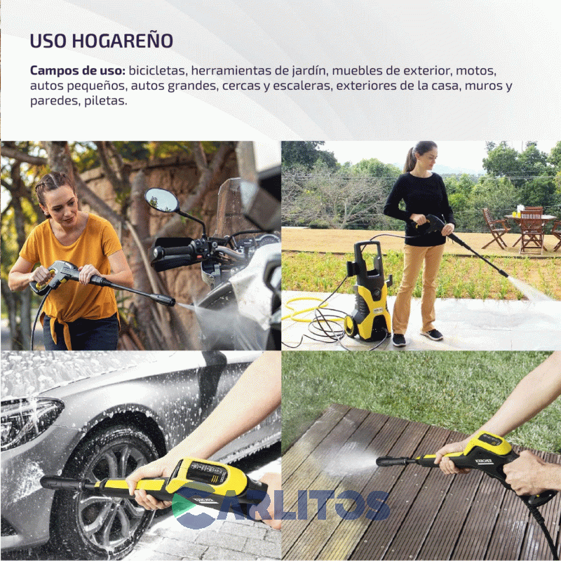 Hidrolavadora Karcher 130 Bat 360 Litros/Hora K4 Br