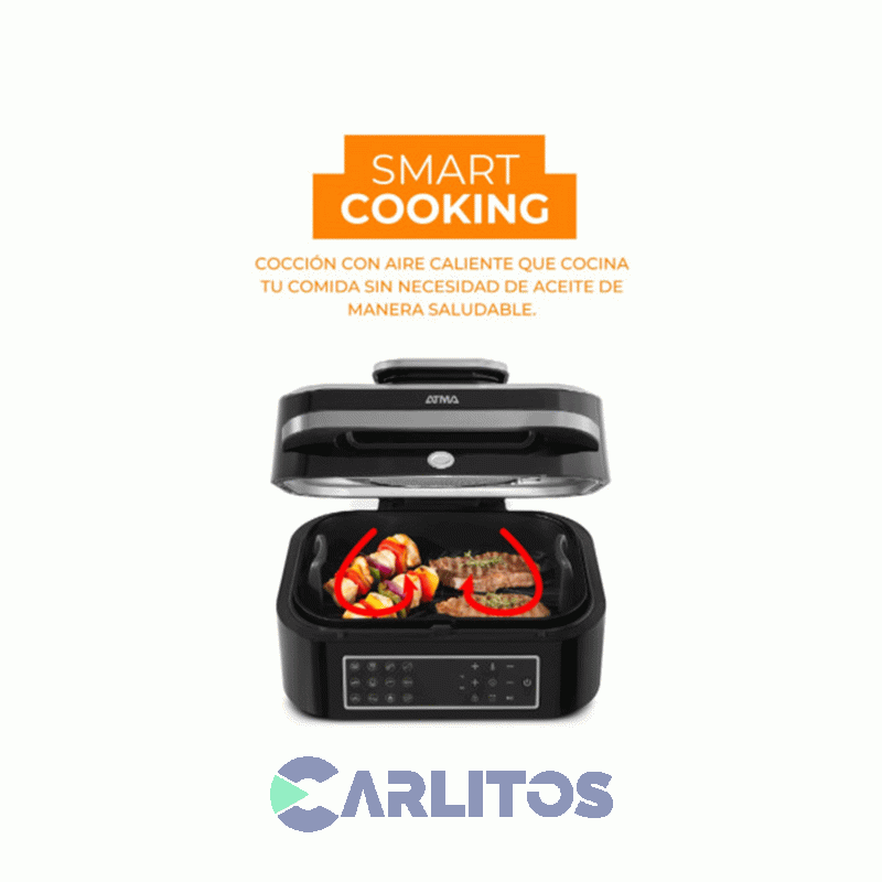 Freidora De Aire Y Grill Atma Digital Negra Fr901dp