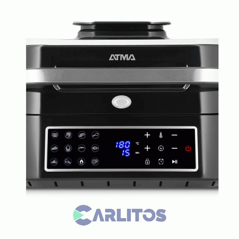 Freidora De Aire Y Grill Atma Digital Negra Fr901dp